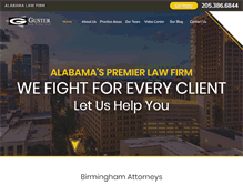 Tablet Screenshot of gusterlawfirm.com